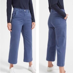Everlane blue cropped straight regular pants